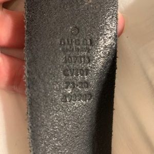 Black Gucci belt